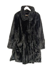THOMAS ALBRECHT Cappotto in eco pelliccia Donna Cappotto Taglia IT 40 nero