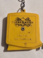 Globe Master 3 piedi nastro plastica misura regola portachiavi vintage Hong Kong D31