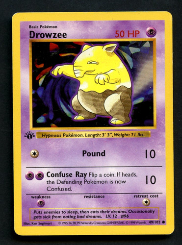 Carta pokemon edizione - 1°,