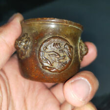 Bruciatore di incenso bronzo oggetti antichi collezione ornamenti rame originale