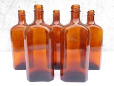5 X Vecchie Bottiglie Di Vetro