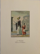  Stampa  LA  MODISTA Veduta si S. Sebastiano