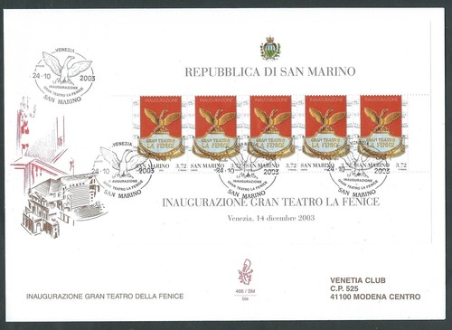 2003 san marino fdc venetia - san,