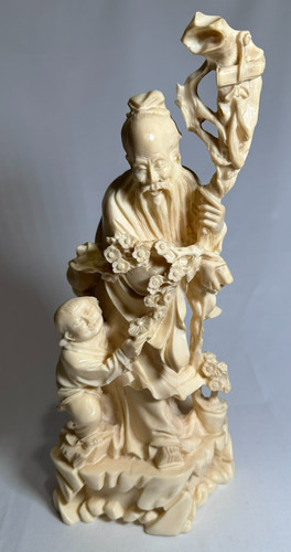 Statua vintage shou lao dio - shou,