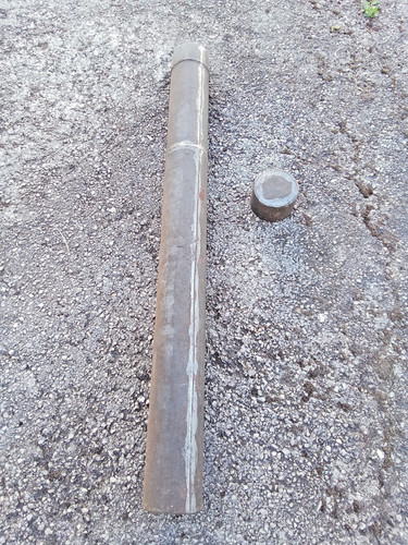 Antico contenitore tubo - antico, a