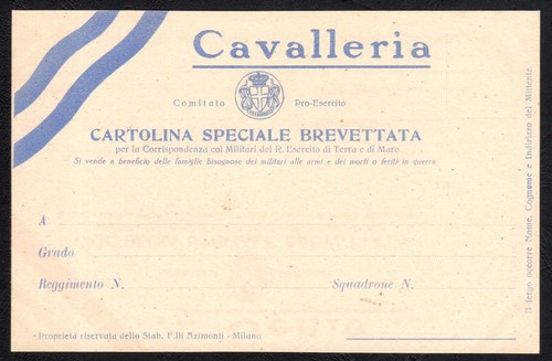 Cartolina militare 1915 - cartolina,