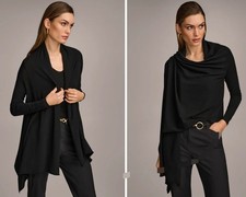 Womens Donna Karan Black Long