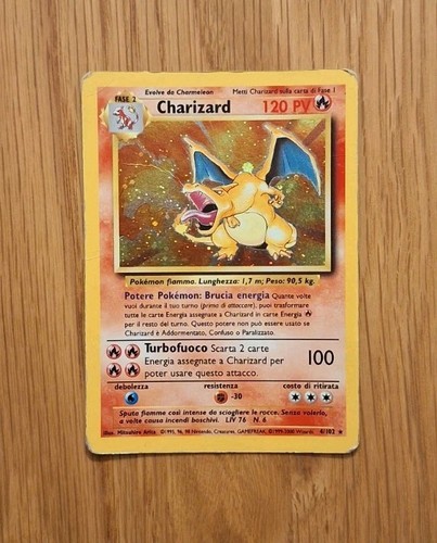 Charizard holo set base - charizard, 1ª