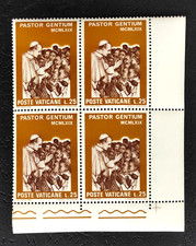 Vaticano 1969 Viaggio Paolo VI in Africa 3 Valori in Quartine d'Angolo MNH/**