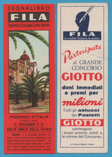 SEGNALIBRO FILA SERIE PAESAGGI D'ITALIA CAGLIARI  GIOTTO ROSSO