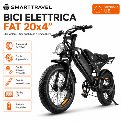 Smarttravel bici elettrica fat - smarttravel,