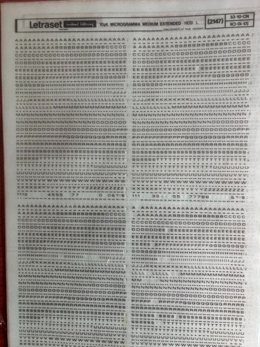 Letraset lettere istantanee - letraset,