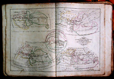 1834 ANTICA STAMPA DELLA GEOGRAFIA PRIMITIVA..GRECI,HOMERO,.STRABON,PTOLOMEO..