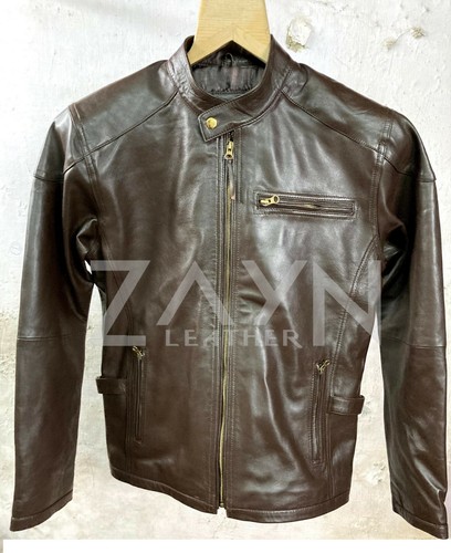 Giacca pelle marrone - in,