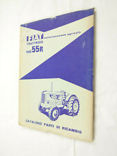 VECCHIO MANUALE PARTI RICAMBIO TRATTORE D'EPOCA TRATTRICE FIAT 55R 55 R 1954