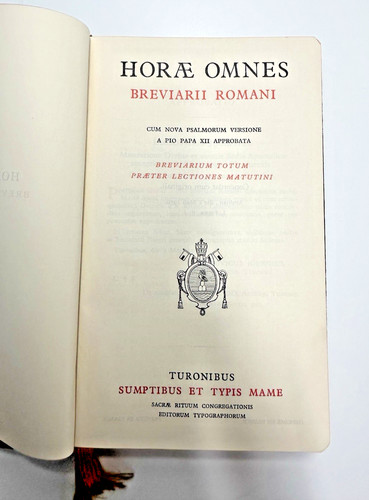 Breviarium romanum horae - romanum-horae, omnes