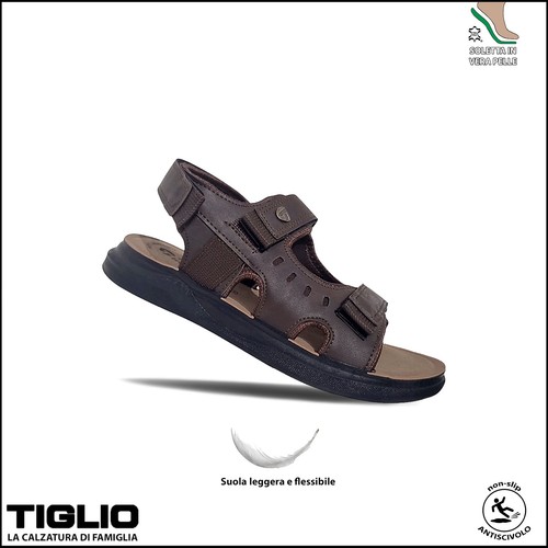 Sandali uomo tiglio 4855 - sandali,