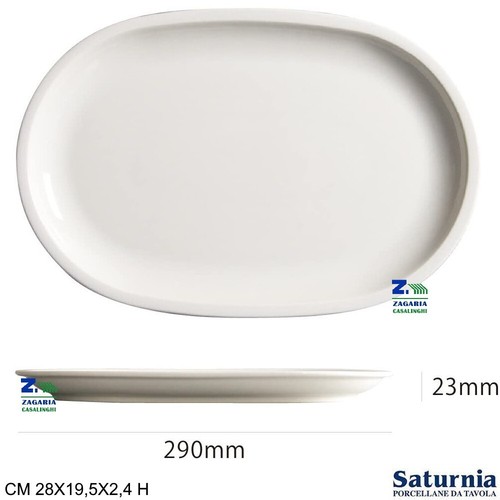 Piatto saturnia ovale chigago - piatto,