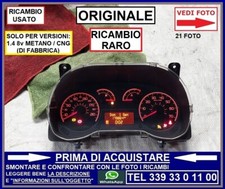 QUADRO STRUMENTI CONTA KM FIAT G PUNTO QUBO FIORINO + NEMO BIPPER 1.4 METANO