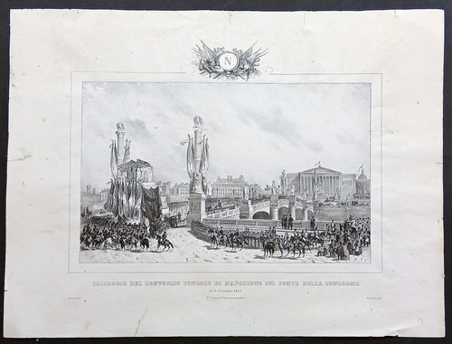 Stampa antica napoleone 1850 - antica,