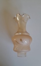 Vetro ricambio boccia paralume ambra vintage lampadario lampada a olio foro 5.5