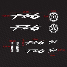 Adesivi in Stile Yamaha Compatibili con Fazer Fz6 S1 S2  Prespaziati - 10 pz