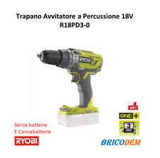 Trapano avvitatore a percussione batteria 18V Ryobi R18PD3-0 velocità regolabile