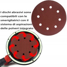 Set 10 dischi abrasivi carta