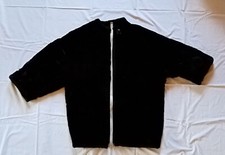 Pelliccia in castorino nero Vintage anni '90
