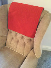 LUSSO x1 Coprisedia Schienale Antimacassar Divano Poltrona ARANCIO BRUCIATO B