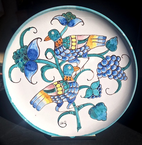 Piatto ceramica gubbio - in,