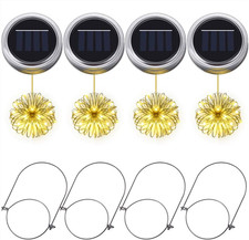 Luci Solari per Barattoli Di Vetro,  4Pz Coperchi per Barattoli Di Vetro Con 20 
