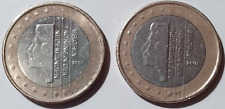 2x 1 Euro Münze 2001 + 2002