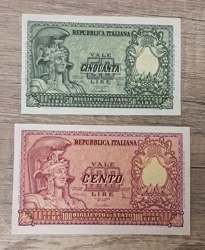 Banconote italia coppia 100 - banconote,
