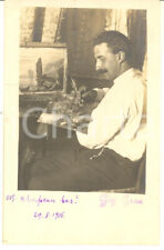 1906 COSTUME ITALIA Pittore al cavalletto - Foto ARTISTICA Gigi GREA