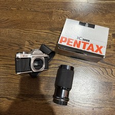 ⭐ Asahi Pentax K1000 fotocamera vintage pellicola 35 mm + 2 obiettivi ~ non testata