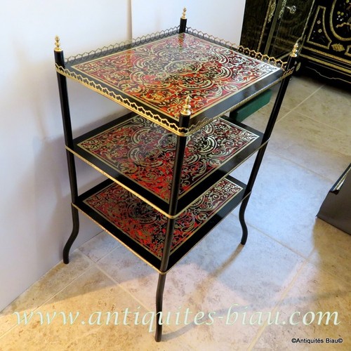 Tavolino intarsiato boulle xix - tavolino,