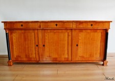 Classico Credenza, 3-türige Biedermeier Consolle Di Legno Ciliegio Retroles
