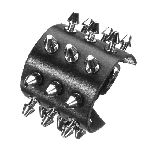 Pelle rivetti bracciale vera - pelle, bracciale,vera
