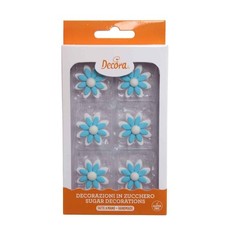 6 Decorazioni fiori per torte