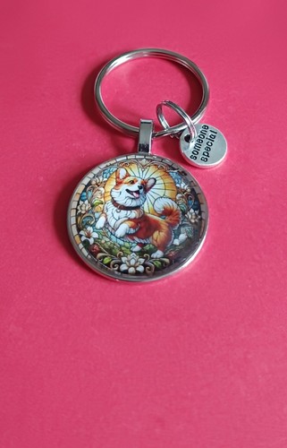 Sweet corgi dog - sweet, keyring