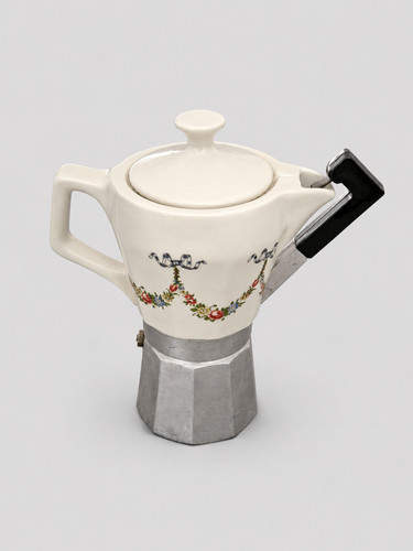 Caffettiera ceramica vintage - caffettiera,