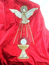 VECCHIA CASULA E STOLA ROSSA