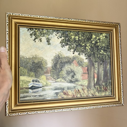 Dipinto olio vintage impasto - vintage,