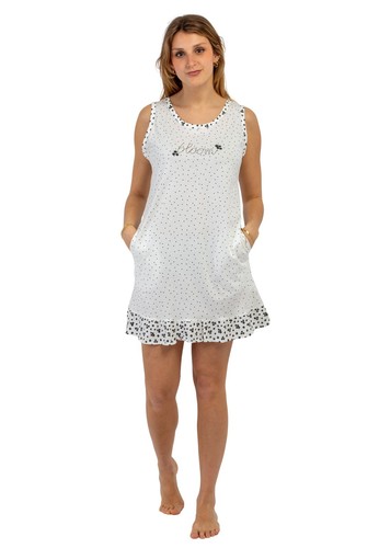 Camicia notte senza maniche - da,