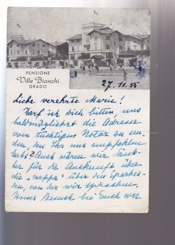 Cartolina grado pensione - cartolina, ville