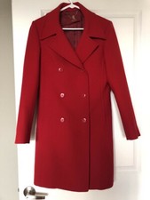 Cappotto di lana rosso Dondup