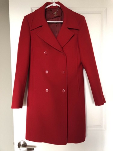 Cappotto lana rosso dondup - lana,