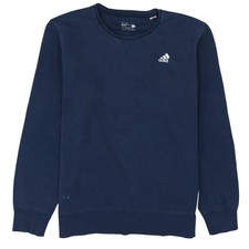 Felpa pullover Adidas uomo blu