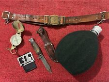 Lotto AGESCI / ASCI Scout anni '80 composto da cinta bussola borraccia coltello